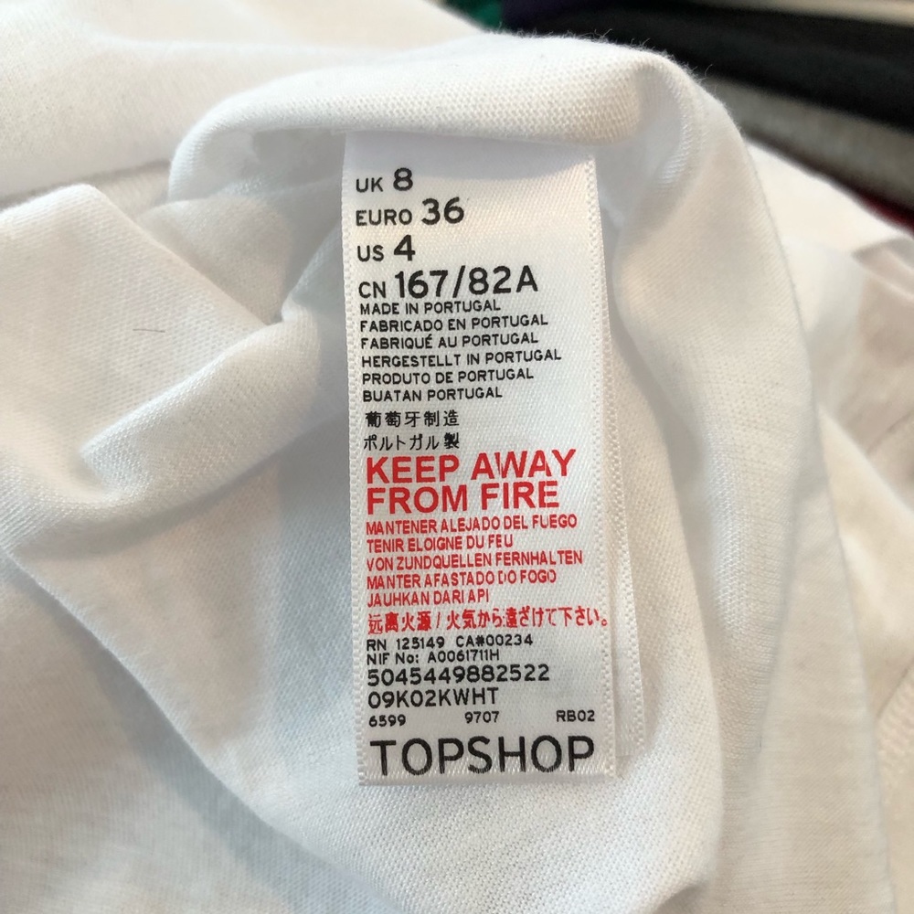 Topshop | White Basic Cold Shoulder Top - image 7